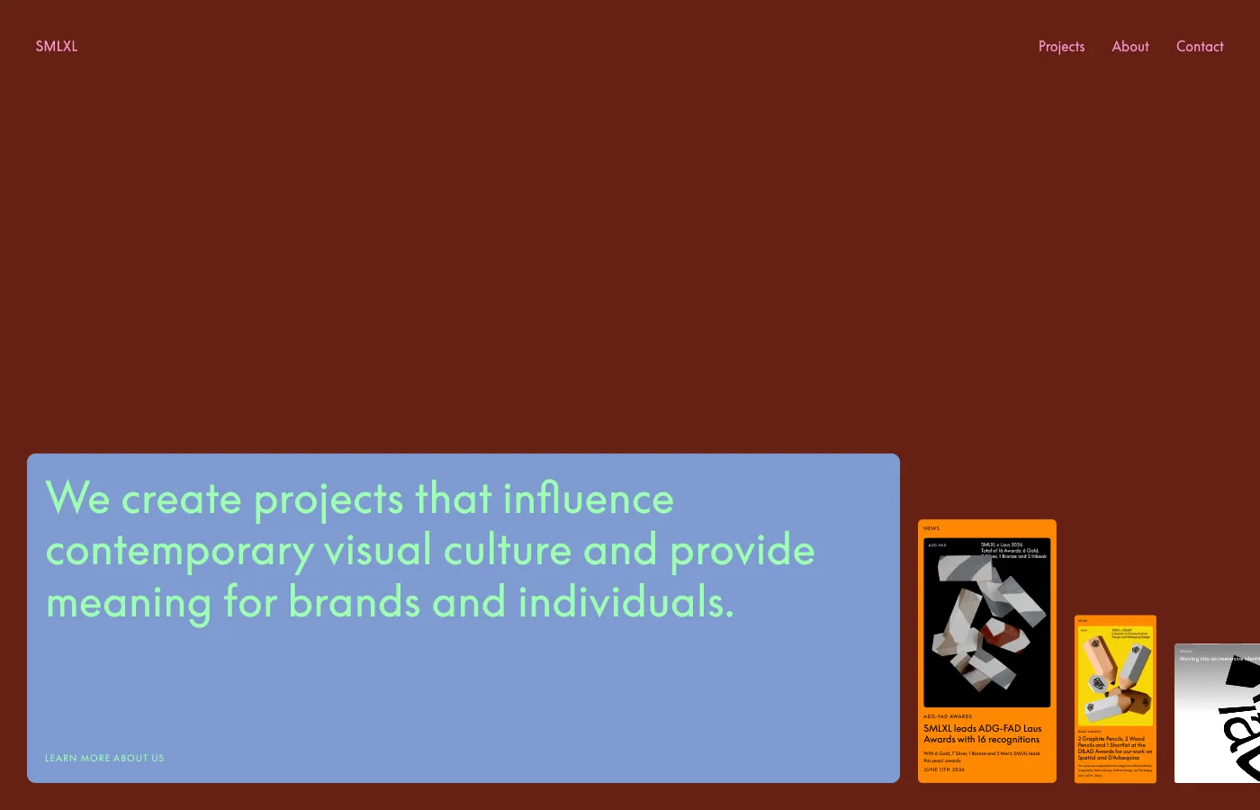 Screenshot of https://smlxl.company/